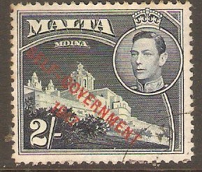 Malta 1948 2s Green and deep blue. SG245.